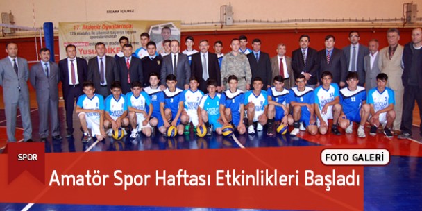 Amatör Spor Haftası Etkinlikleri Başladı