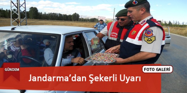 Jandarma’dan Sürücülere Şekerli Uyarı