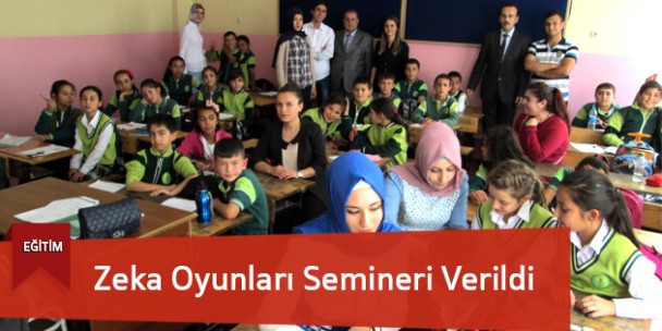 Öğrencilere Zeka Oyunu Semineri Verildi