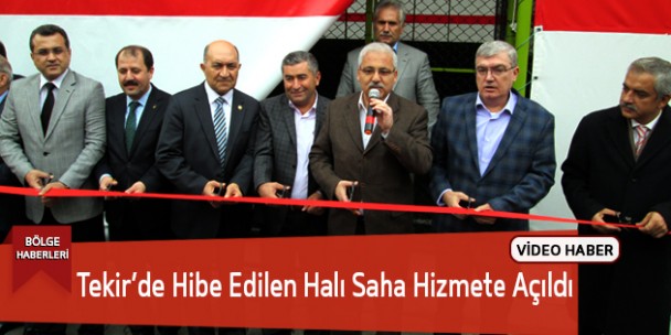 Tekir İlk Okuluna Hibe Edilen Halı Sahanın Açılışı Gerçekleştirildi