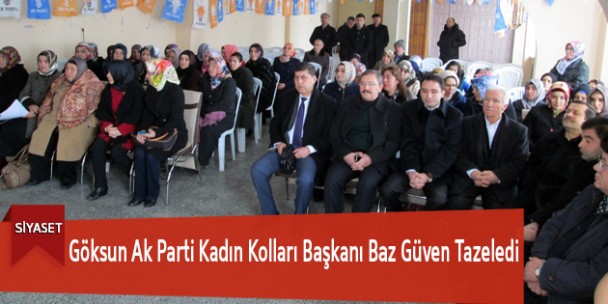 Göksun Ak Parti Kadın Kolları Başkanı Baz Güven Tazeledi
