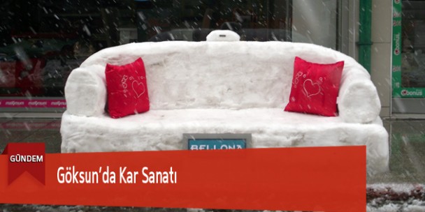 Göksun’da Kar Sanatı
