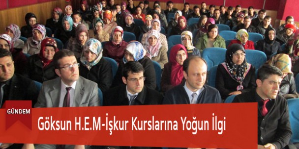 Göksun H.E.M-İşkur Kurslarına Yoğun İlgi