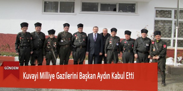 Kuvayi Milliye Gazilerini Başkan Aydın Kabul Etti
