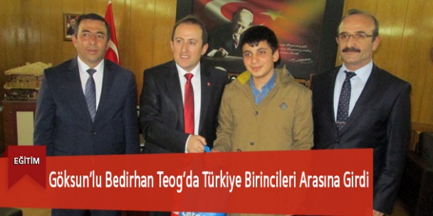 Göksun’lu Bedirhan Teog’da Türkiye Birincileri Arasına Girdi