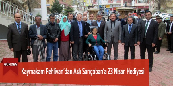 Kaymakam Pehlivan’dan Aslı Sarıçoban’a 23 Nisan Hediyesi