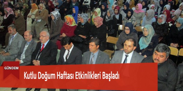 Kutlu Doğum Haftası Etkinlikleri Başladı