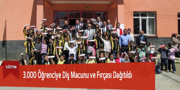 3.000 Öğrenciye Diş Macunu ve Fırçası Dağıtıldı