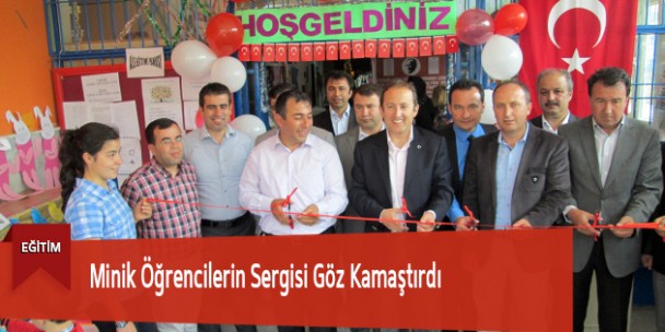 Minik Öğrencilerin Sergisi Göz Kamaştırdı