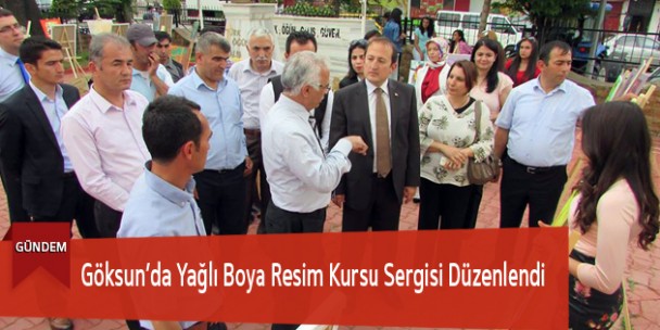 Göksun’da Yağlı Boya Resim Kursu Sergisi Düzenlendi