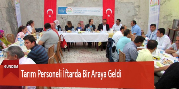 Tarım Personeli İftarda Bir Araya Geldi
