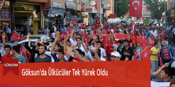 Göksun’da Ülkücüler Tek Yürek Oldu
