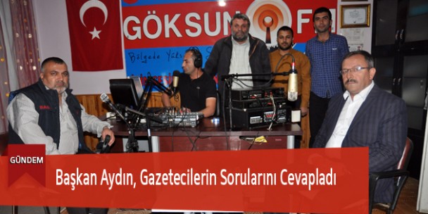 Başkan Aydın, Gazetecilerin Sorularını Cevapladı