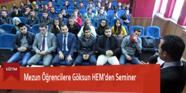 Mezun Öğrencilere Göksun HEM’den Seminer