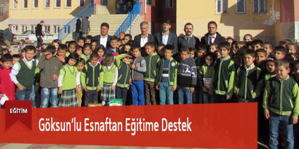 Göksun’lu Esnaftan Eğitime Destek