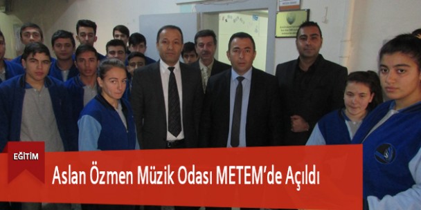 Aslan Özmen Müzik Odası METEM’de Açıldı