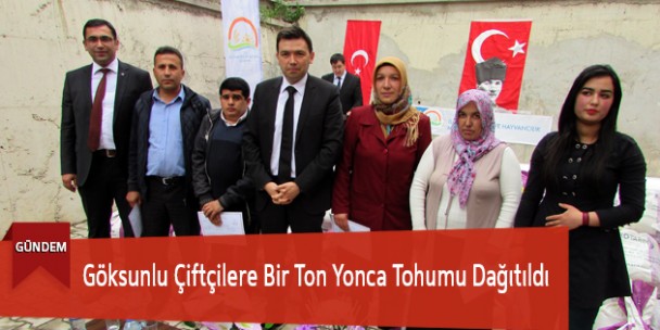 Göksunlu Çifçilere Bir Ton Yonca Tohumu Dağıtıldı