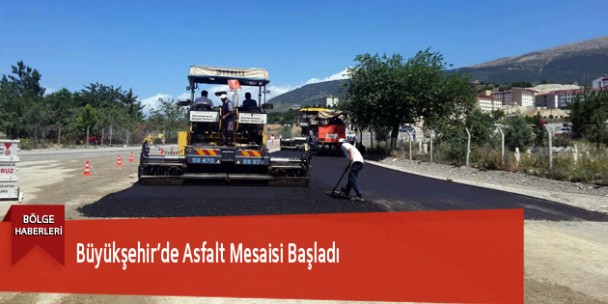 Büyükşehir’de Asfalt Mesaisi Başladı