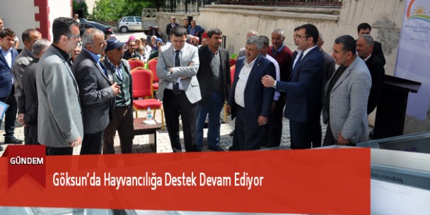 Göksun’da Hayvancılığa Destek Devam Ediyor