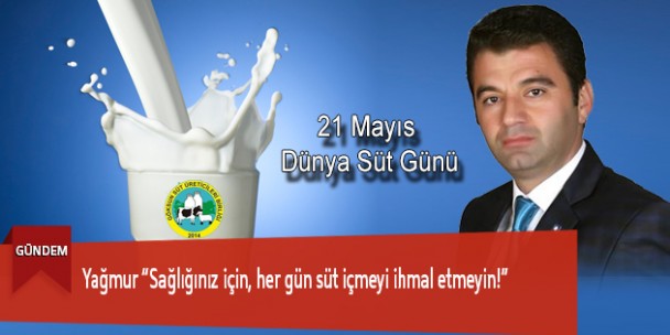 Yağmur “Sağlığınız İçin, Her Gün Süt İçmeyi İhmal Etmeyin!”