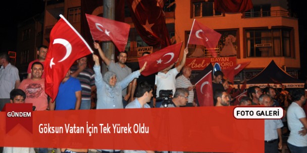 Göksun Vatan İçin Tek Yürek Oldu