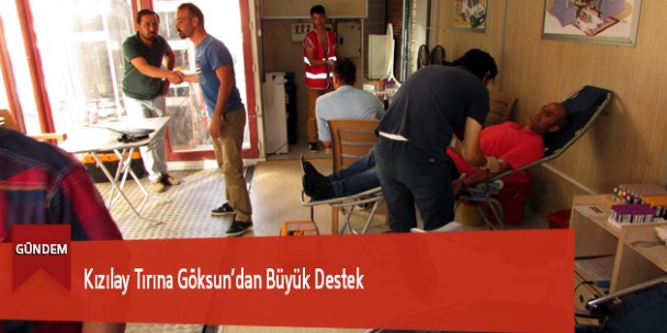 Kızılay Tırına Göksun’dan Büyük Destek