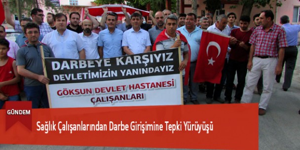 Sağlık Çalışanlarından Darbe Girişimine Tepki Yürüyüşü