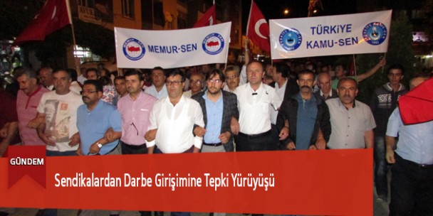 Sendikalardan Darbe Girişimine Tepki Yürüyüşü