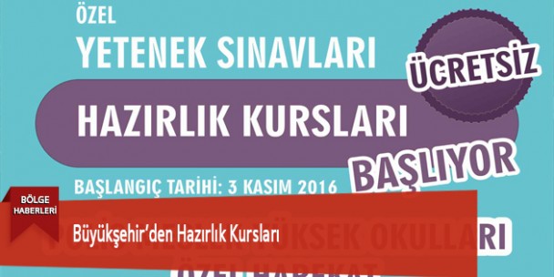 Büyükşehir’den Hazırlık Kursları