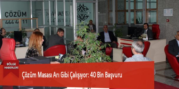 Çözüm Masası Arı Gibi Çalışıyor: 40 Bin Başvuru