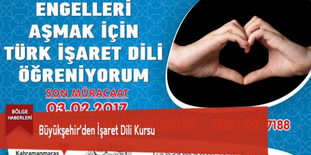 Büyükşehir’den İşaret Dili Kursu