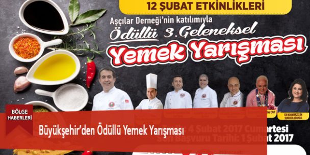 Büyükşehir’den Ödüllü Yemek Yarışması