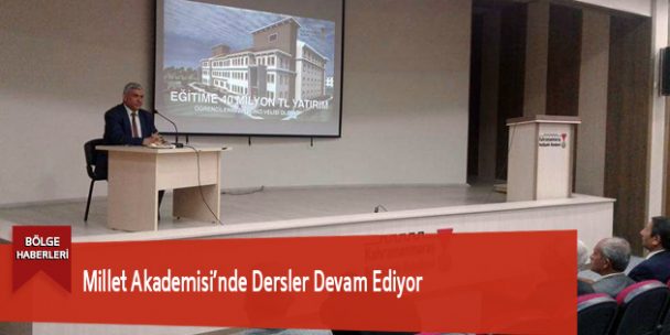 Millet Akademisi’nde Dersler Devam Ediyor