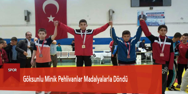 Göksunlu Minik Pehlivanlar Madalyalarla Döndü