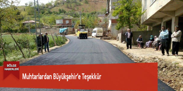 Muhtarlardan Büyükşehir’e Teşekkür