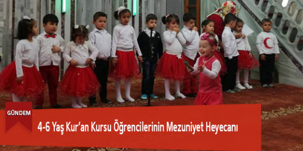 4-6 Yaş Kur’an Kursu Öğrencilerinin Mezuniyet Heyecanı