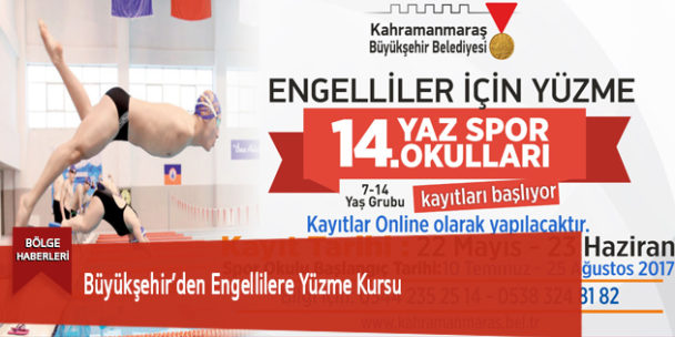 Büyükşehir’den Engellilere Yüzme Kursu