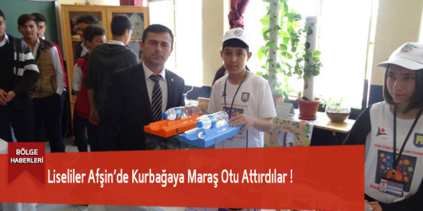 Liseliler Afşin’de Kurbağaya Maraş Otu Attırdılar !