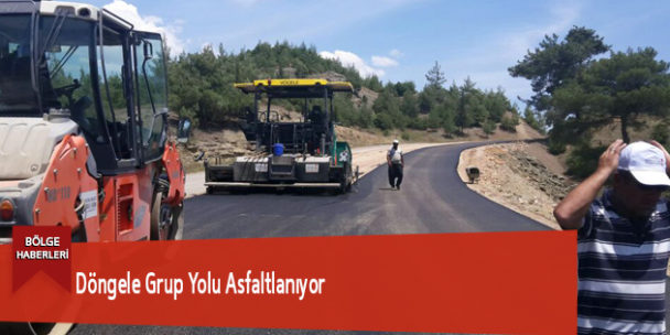 Döngele Grup Yolu Asfaltlanıyor