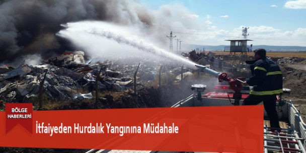 İtfaiyeden Hurdalık Yangınına Müdahale