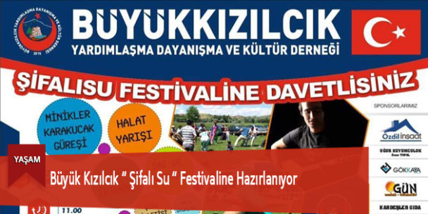Büyük Kızılcık “ Şifalı Su “ Festivaline Hazırlanıyor