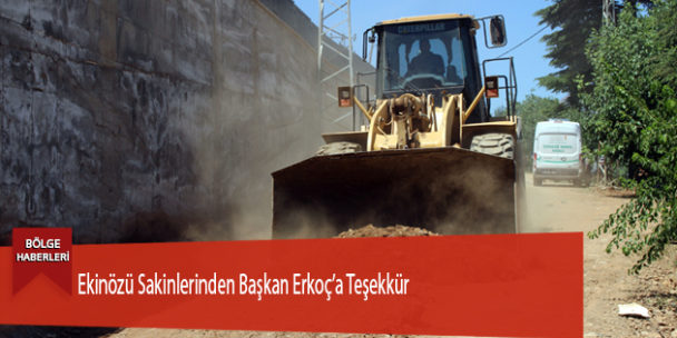 Ekinözü Sakinlerinden Başkan Erkoç’a Teşekkür
