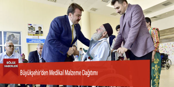 Büyükşehir’den Medikal Malzeme Dağıtımı