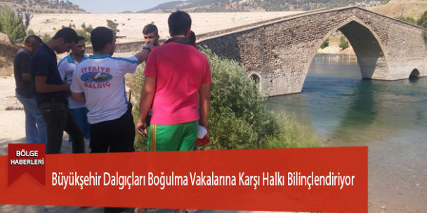 Büyükşehir Dalgıçları Boğulma Vakalarına Karşı Halkı Bilinçlendiriyor