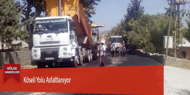 Köseli Yolu Asfaltlanıyor