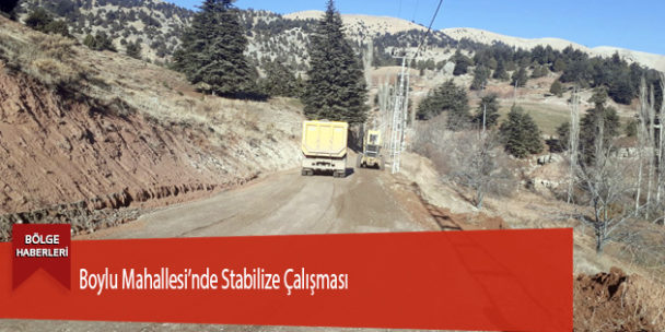 Boylu Mahallesi’nde Stabilize Çalışması