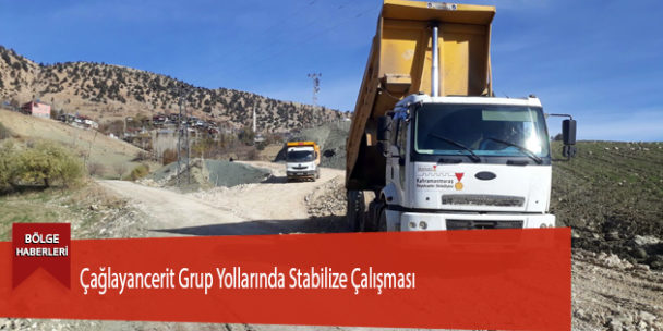 Çağlayancerit Grup Yollarında Stabilize Çalışması