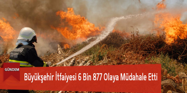 Büyükşehir İtfaiyesi 6 Bin 877 Olaya Müdahale Etti