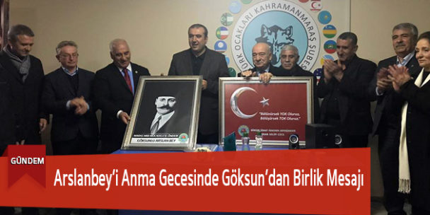 Arslanbey’i Anma Gecesinde Göksun’dan Birlik Mesajı