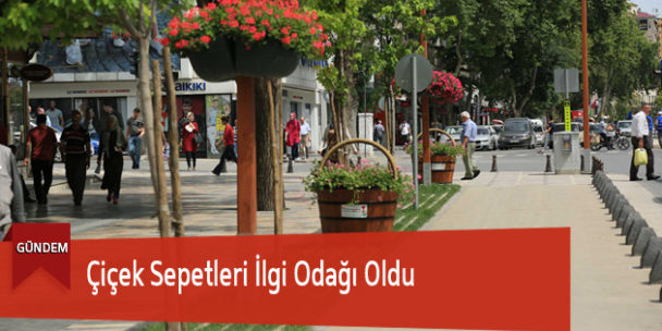 Çiçek Sepetleri İlgi Odağı Oldu